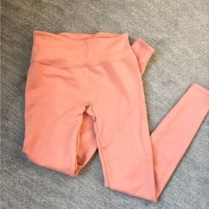 Fabletics Lucy Seamless Lounge Leggings in Peach size small